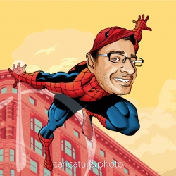 Superhero & Hero Caricatures | Spiderman Caricature | Super Caricature Your Photo | Online Caricatures | Caricature online